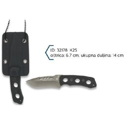 K25 Nož Oštrica 6.7cm/Ukupna Duljina 14cm