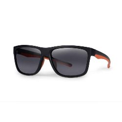 Fox Collection Black Orange Shades - Brown Lens