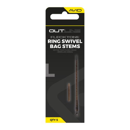 Avid Carp Outline FleckTone Long Bag Stem - Ring Swivel