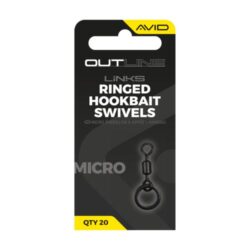 Avid Carp Outline Mirco Ringed Hookbait Swivel - Size 19