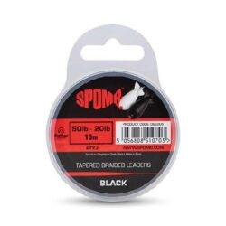 Spomb Tapered Braided Leader - Black