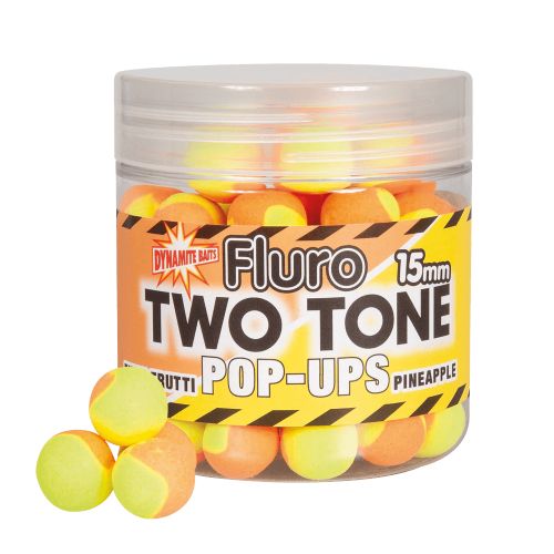 Dynamite Fluro Two Tone Tutti Frutti & Pineapple Pop-Ups 15mm